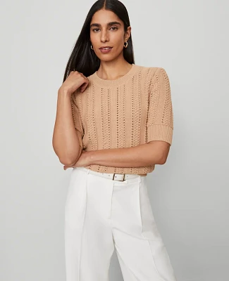 Ann Taylor Cable Wedge Sweater T-Shirt Women's