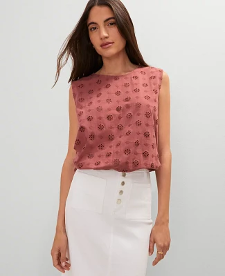 Ann Taylor Weekend Collection Bubble Hem Top Women's