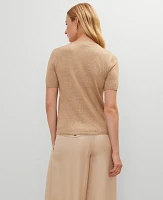 Ann Taylor Metallic Sweater T-Shirt Sands Edge Women's
