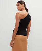 Ann Taylor Petite Ruched One Shoulder Top Women's