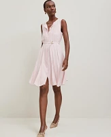 Ann Taylor Belted Flare Dress Potpourri Women's