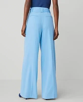 Ann Taylor The Belted Wide-Leg Pant Clear Skies Women's