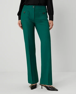 Ann Taylor The Petite Patch Pocket Boot Pant — Curvy Fit Women's