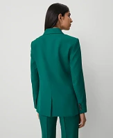 Ann Taylor The Petite Tailored Blazer Textured Drape Fresh Evergreen Women's