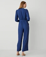 Ann Taylor Wrap Jumpsuit Calm Shores Women's