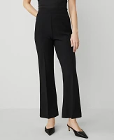 Ann Taylor The Petite Side-Zip Flare Pant Black Women's