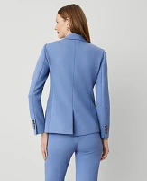 Ann Taylor The Petite Hutton Blazer Colony Blue Women's