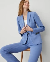 Ann Taylor The Petite Hutton Blazer Colony Blue Women's