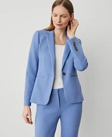 Ann Taylor The Petite Hutton Blazer Colony Blue Women's