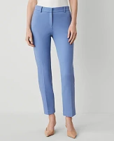 Ann Taylor The Petite Eva Ankle Pant Piqué Colony Blue Women's