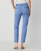 Ann Taylor The Petite Eva Ankle Pant Piqué Colony Blue Women's