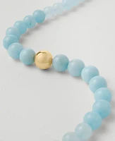 Ann Taylor Stone Ball Statement Necklace Freesia Blue Women's