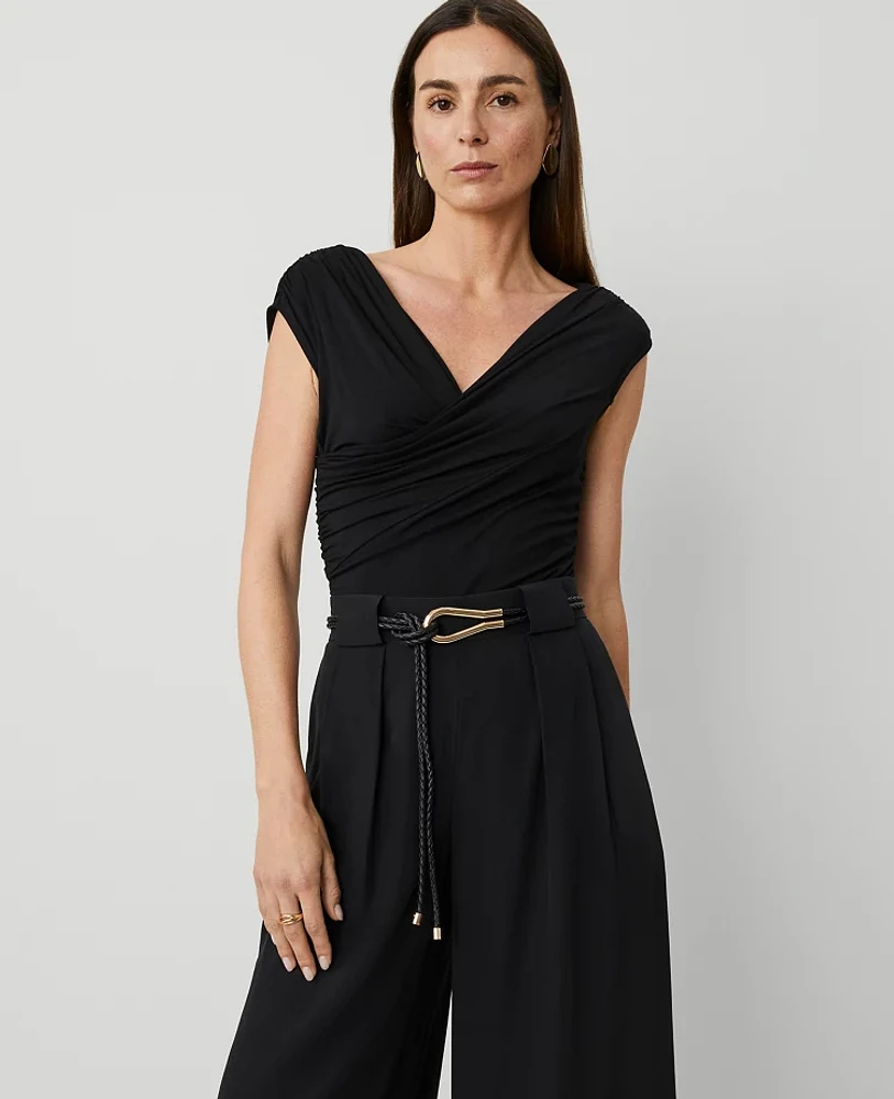 Ann Taylor Asymmetric Neck Bodysuit Women's