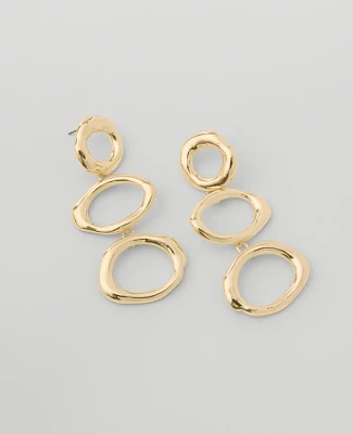 Ann Taylor Triple Loop Drop Earrings Women's