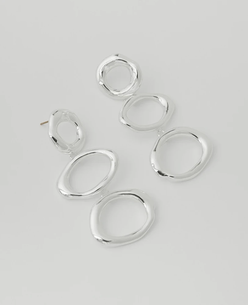 Ann Taylor Triple Loop Drop Earrings Women's