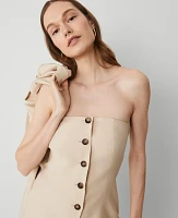 Ann Taylor Petite Strapless Vest Sands Edge Women's