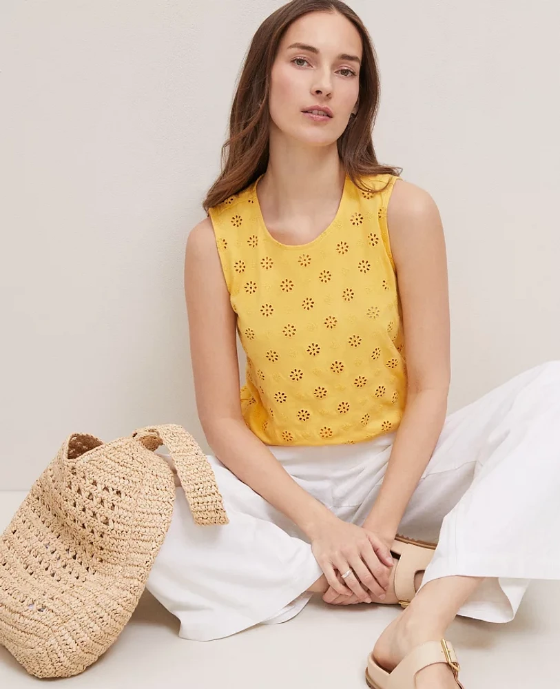 Ann Taylor Petite Weekend Collection Bubble Hem Top Women's