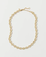 Ann Taylor Mariner Metal Chain Necklace Goldtone Women's