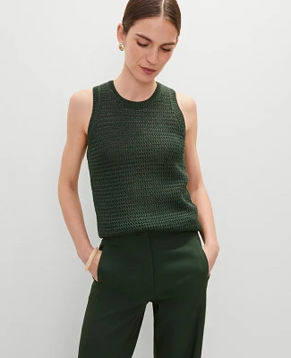 Ann Taylor Open Stitch Sweater Shell Top Women's