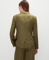 Ann Taylor The Hutton Blazer Moss Green Women's