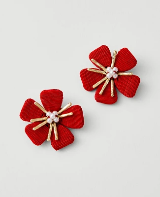 Ann Taylor Threaded Flower Stud Earrings Women's