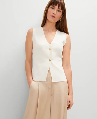 Ann Taylor Petite V-Neck Sweater Vest Women's