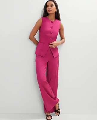 Ann Taylor The Petite Statement Palazzo Pant Berry Splash Women's