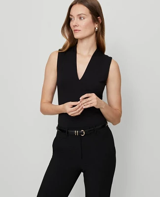 Ann Taylor Sleeveless V-Neck Top Women's