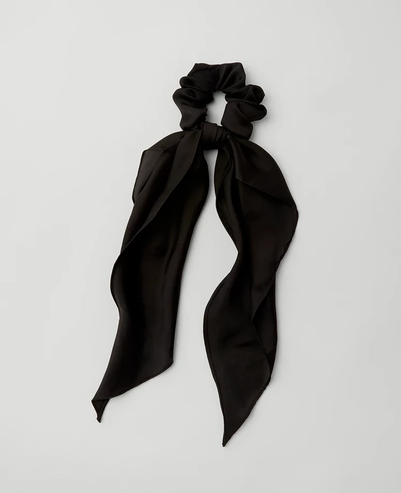 Ann Taylor Silk Scrunchie Black Women's