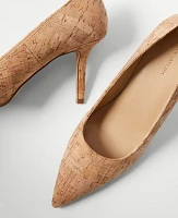 Ann Taylor Mae Cork Pumps Natural Women's