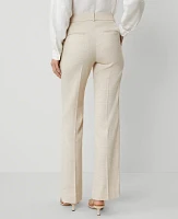 Ann Taylor The Petite Jayne Trouser Pant in Glen Check Size 12 Cappuccino Tan Women's