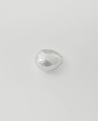 Ann Taylor Chunky Round Ring Silvertone Women's