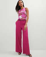 Ann Taylor The Statement Palazzo Pant Berry Splash Women's