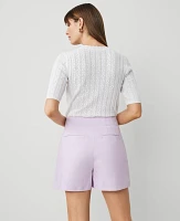 Ann Taylor The Petite Pleated Short Sateen Women's