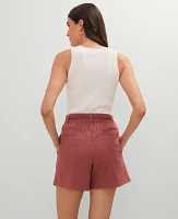 Ann Taylor Petite Weekend Collection Belted Short Women's