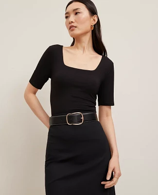 Ann Taylor Square Neck Top Women's