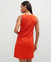 Ann Taylor Petite Crew Neck Shell Top Red Pepper Women's