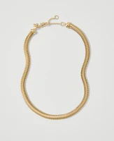 Ann Taylor Chunky Metal Chain Necklace Goldtone Women's