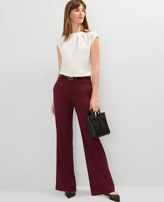 Ann Taylor The Petite Jayne Trouser Pant Windsor Wine Women's