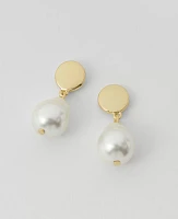 Ann Taylor Pearlized Drop Earrings Ivory Women's