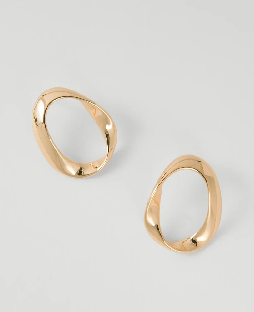 Ann Taylor Twisted Metal Stud Earrings Women's