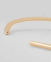 Ann Taylor V-Shaped Cuff Necklace Goldtone Women's