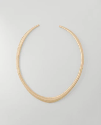 Ann Taylor V-Shaped Cuff Necklace Goldtone Women's