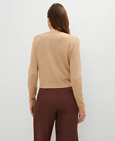 Ann Taylor Petite Shimmer Open Cardigan Metallic Women's