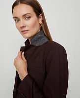 Ann Taylor The One-Button Blazer Classic Burgundy Women's