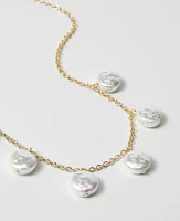 Ann Taylor Pearlized Statement Necklace Ivory Women's