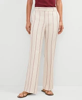 Ann Taylor The Petite Jayne Trouser Pant Pinstripe Flax Women's