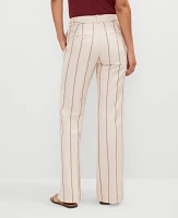 Ann Taylor The Petite Jayne Trouser Pant Pinstripe Flax Women's