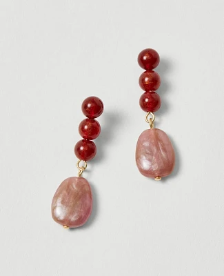 Ann Taylor Acetate Drop Earrings Moroccan Red Women's