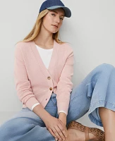 Ann Taylor Petite Weekend Collection Wedge Cardigan Soft Blush Women's